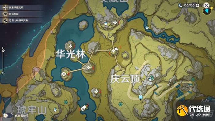 原神甘雨突破材料收集攻略 清心+琉璃袋采集路线推荐