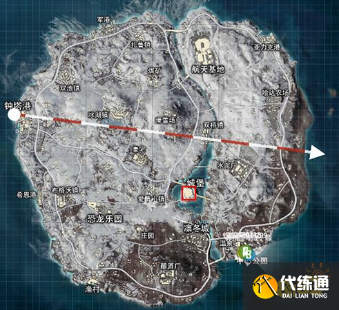和平精英极光城堡在哪里 极光城堡具体位置