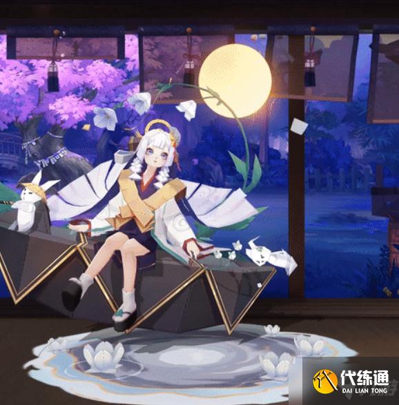 《阴阳师》辉夜姬花合战水無月皮肤纸境月鉴赏