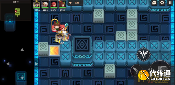 坎公骑冠剑迷宫24怎么过