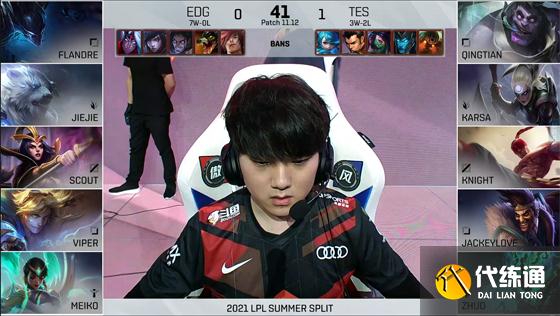 LOL-LPL：Qingtian盲僧闪R踢回韦鲁斯，TES2-0击碎EDG不败金身