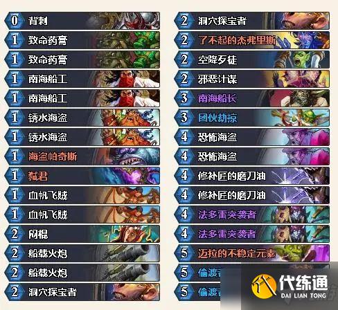 炉石传说狂野模式海军贼卡组代码2021最新：最强海军贼卡组代码分享