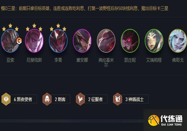 云顶之弈S5.5黑夜亚索阵容