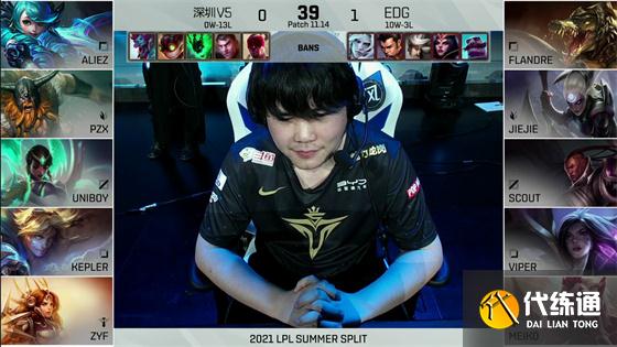 LOL-LPL：Jiejie首发完美节奏带动全局，EDG连下两局2-0横扫V5