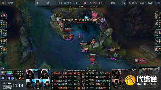 LOL-LPL：Jiejie首发完美节奏带动全局，EDG连下两局2-0横扫V5