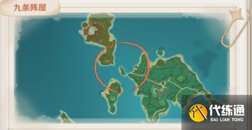 原神稻妻藏宝地9位置 原神迷踪活动藏宝地9铁钱位置