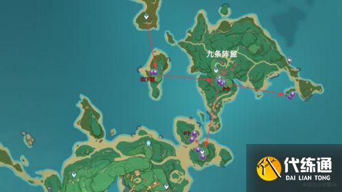 原神稻妻城紫晶块采集路线分享 稻妻城紫晶块最速采集攻略 原神稻妻城紫晶块采集路线分享