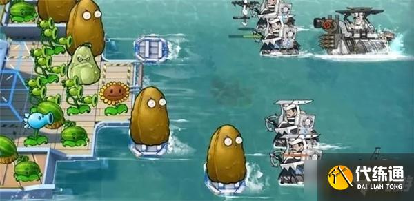 明日方舟：夏活地图ex4官方整活致敬植物大战僵尸 我家坚果能输出