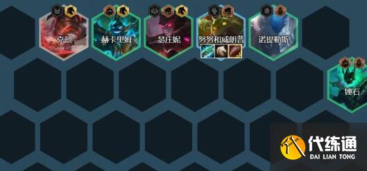 云頂之弈11.16鐵騎努努陣容裝備搭配詳解