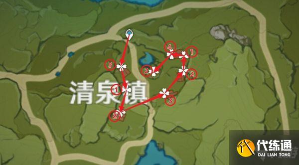 《原神》蒙德区域慕风蘑菇采集点位