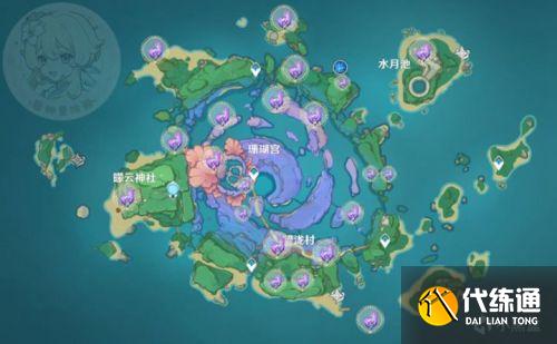 原神2.1海祇岛清籁岛雷神瞳分布位置大全 原神2.1雷神瞳全位置点位