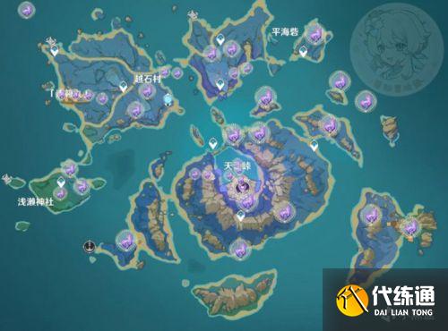 原神2.1海祇岛清籁岛雷神瞳分布位置大全 原神2.1雷神瞳全位置点位
