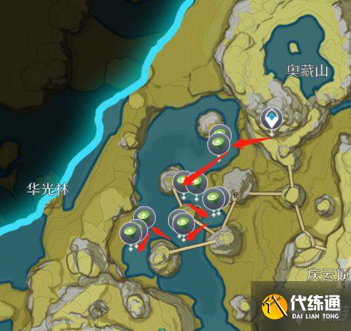 《原神》四方和平料理材料采集路线