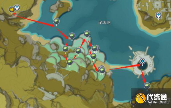 《原神》四方和平料理材料采集路线