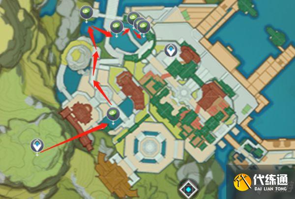 《原神》四方和平料理材料采集路线