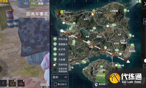 《和平精英》光影冒险模式打卡点位置