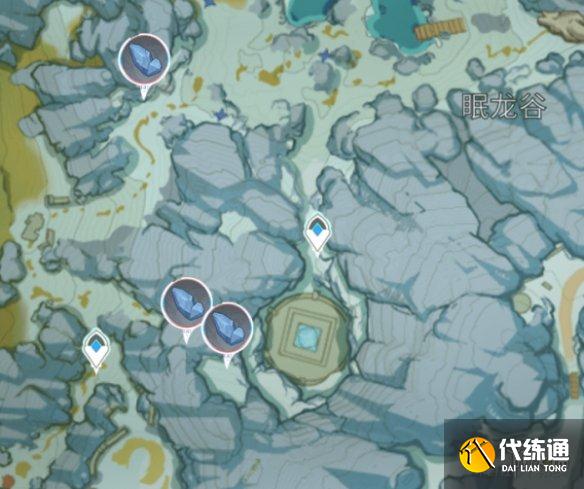 《原神手游》2.1雪山星银矿石分布 2.1雪山星银矿采集路线推荐