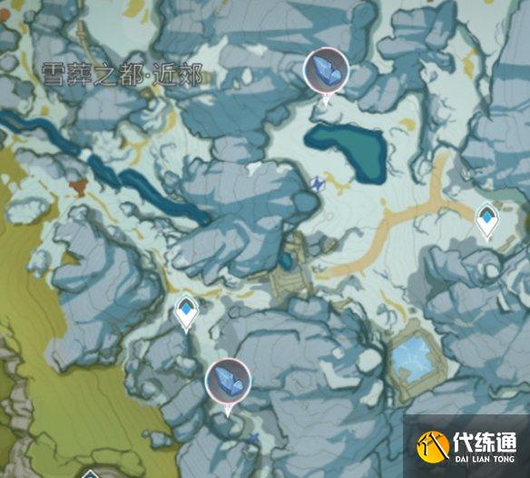 《原神手游》2.1雪山星银矿石分布 2.1雪山星银矿采集路线推荐