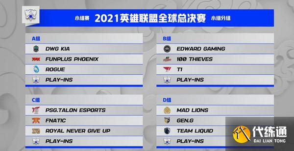 英雄联盟S11抽签分组结果一览 LOL2021全球总决赛分组名单