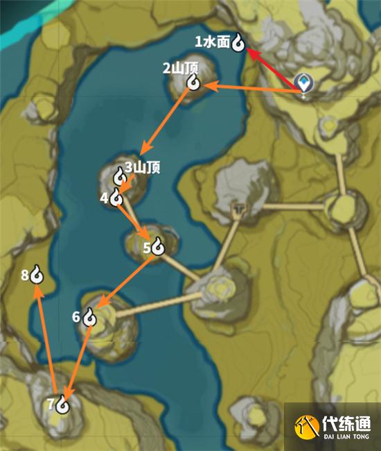 《原神》觅取月晖磐岩之路逐月符位置详解