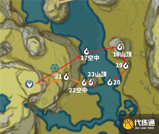 《原神》觅取月晖磐岩之路逐月符位置详解