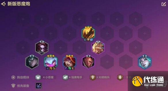 《金铲铲之战》恶魔小炮阵容推荐 金铲铲恶魔炮手装备搭配攻略Get√