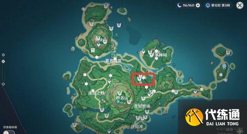 原神鹤观雕像位置坐标