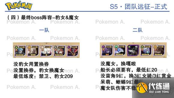 剑与远征宝可梦boss打法阵容分享