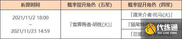 《原神》2.2胡桃复刻up卡池有哪些四星角色