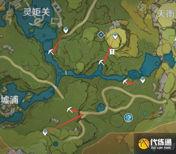 《原神手游》2.2璃月水晶矿分享 2.2璃月采矿位置介绍速围观