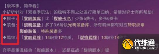 金铲铲英雄之黎明和时空裂痕有什么区别 金铲铲英雄之黎明和时空裂痕区别介绍