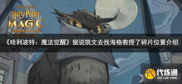 《哈利波特：魔法觉醒》据说凯文去找海格教授了碎片位置介绍