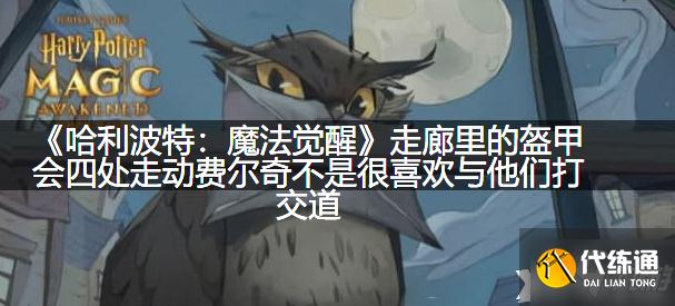 《哈利波特:魔法觉醒》走廊里的盔甲会四处走动费尔奇不是很喜欢与他们打交道