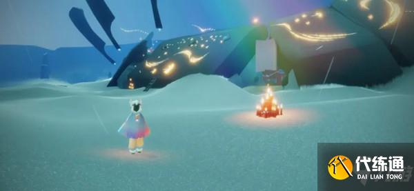 光遇墓土彩虹下的蜡烛在什么地方？找到暮土彩虹下的蜡烛位置图示