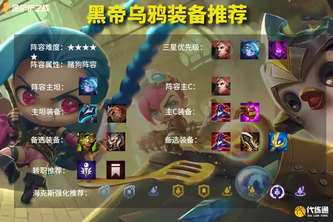 《云頂之弈》S6賽季帝國黑魔法師烏鴉陣容玩法思路