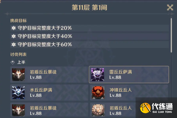 原神2.3第一期深渊11和12层攻略：深渊11和12层打法难点分析[多图]图片1