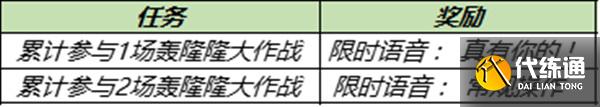 王者荣耀轰隆隆大作战攻略大全 轰隆隆大作战奖励及玩法规则介绍