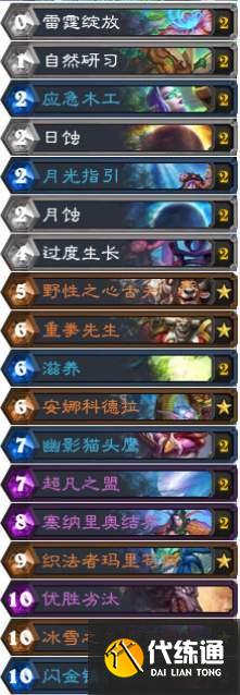 炉石传说奥特兰克的决裂卡组推荐