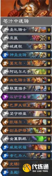 炉石传说奥特兰克的决裂卡组推荐