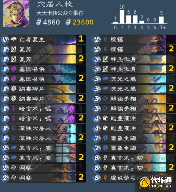 炉石传说奥特兰克穴居人牧卡组怎么搭配