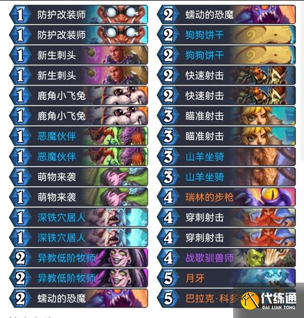 《炉石传说》奥特兰克版本强势上分卡组推荐 《炉石传说》奥特兰克版本强势上分卡组推荐