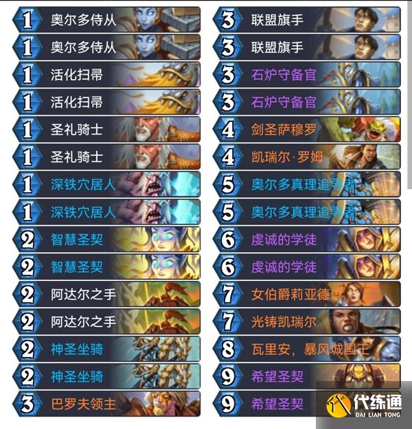 《炉石传说》奥特兰克版本强势上分卡组推荐 《炉石传说》奥特兰克版本强势上分卡组推荐