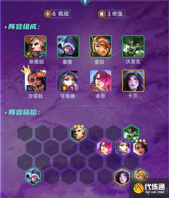 金铲铲之战1.24帝国挑战莎弥拉阵容玩法详解