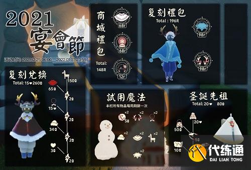 光遇盛会节兑换表最新2021