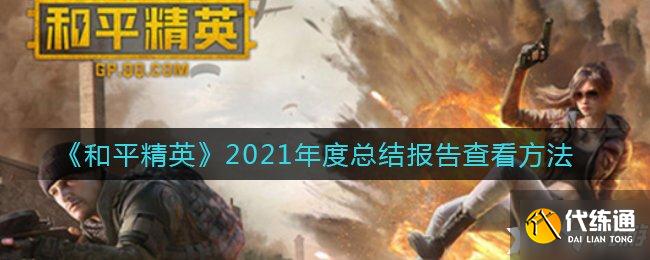 《和平精英》2021年度总结报告查看方法