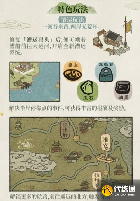 江南百景图扬州府特色玩法介绍：漕运系统、工厂玩法、水贼玩法[多图]图片1