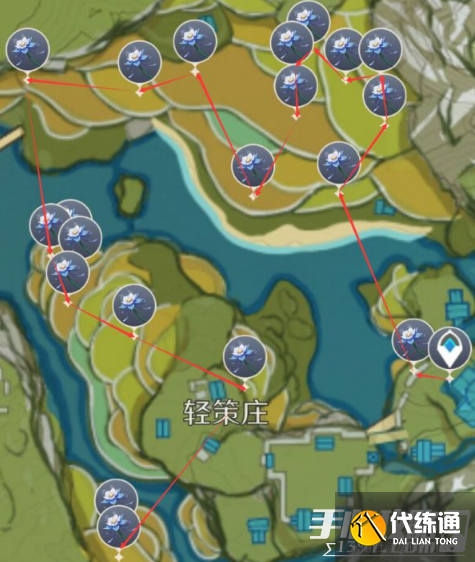 《原神》琉璃百合采集路线图一览