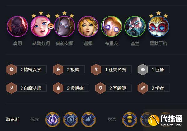 云頂之弈圣盾薩勒芬妮陣容