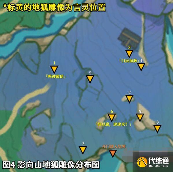 原神地狐雕像分布