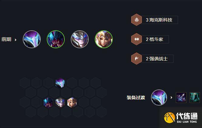 云顶之弈s6.5极客名流刀妹前期运营